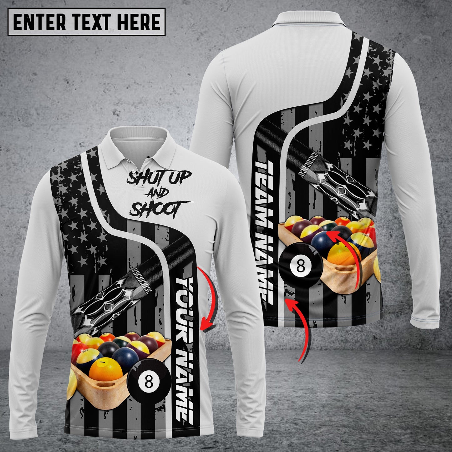 Lasfour Billiards Expertise Personalized Name 3D Shirt BIA0038