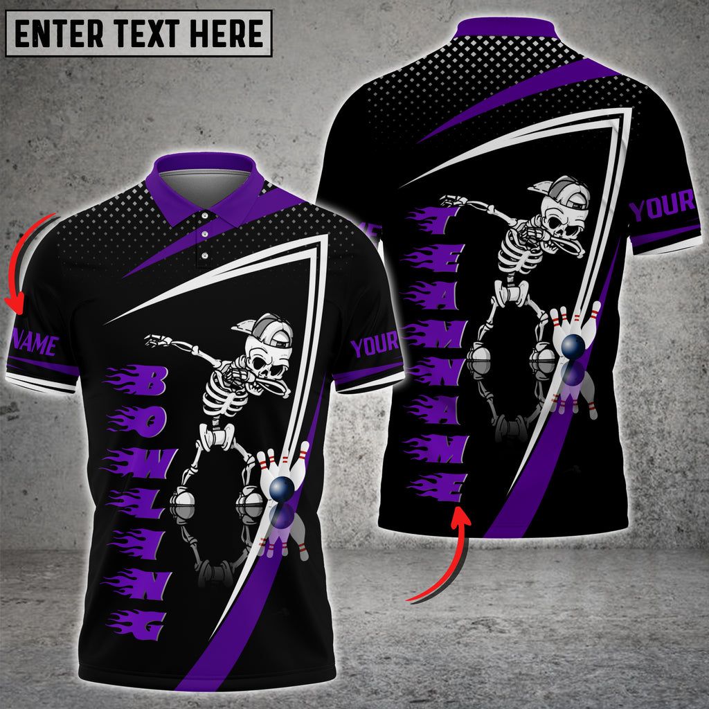 Custom Skull Bowling Polo Shirts Unisex BO0149