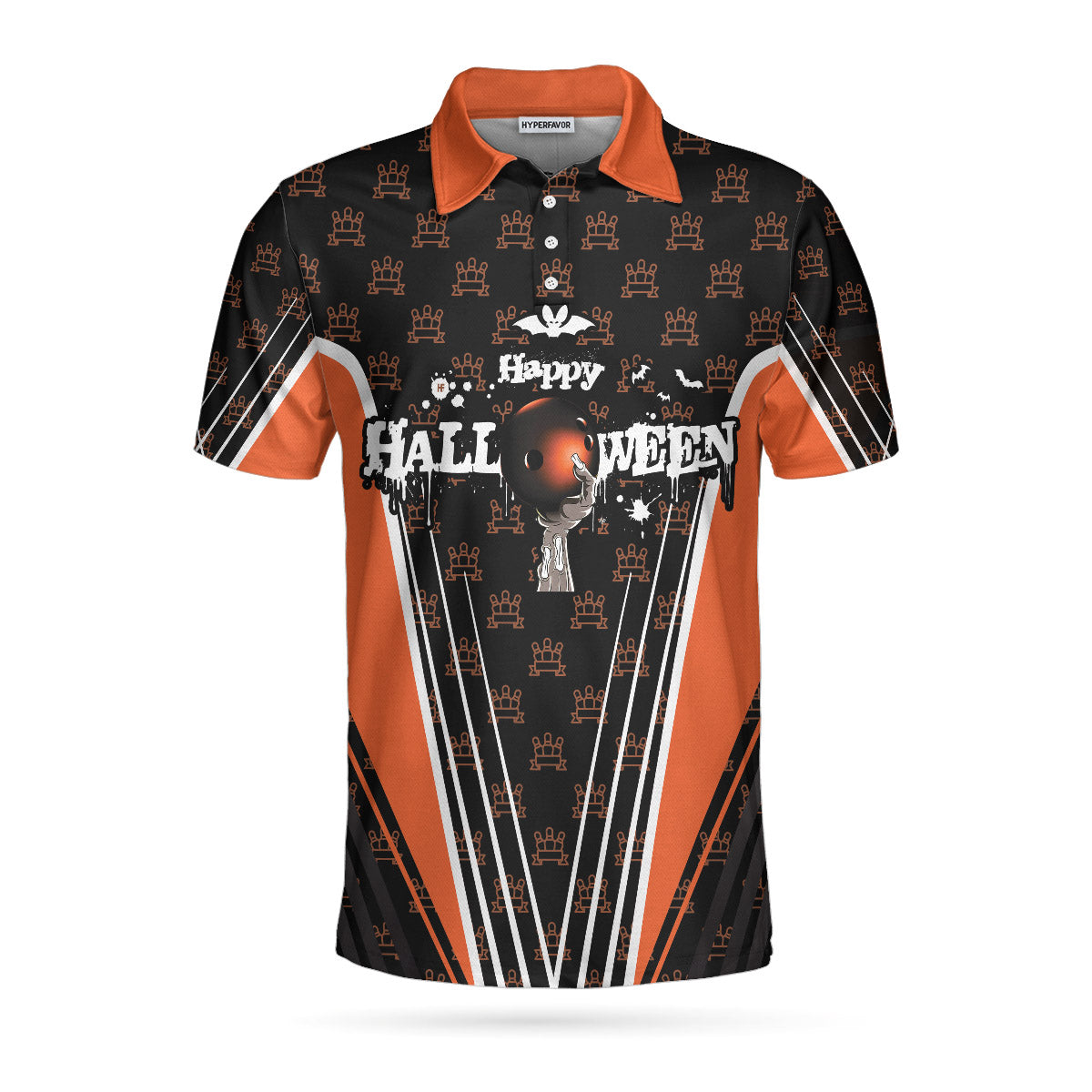 Custom Halloween Bowling Polo Shirts BO0265