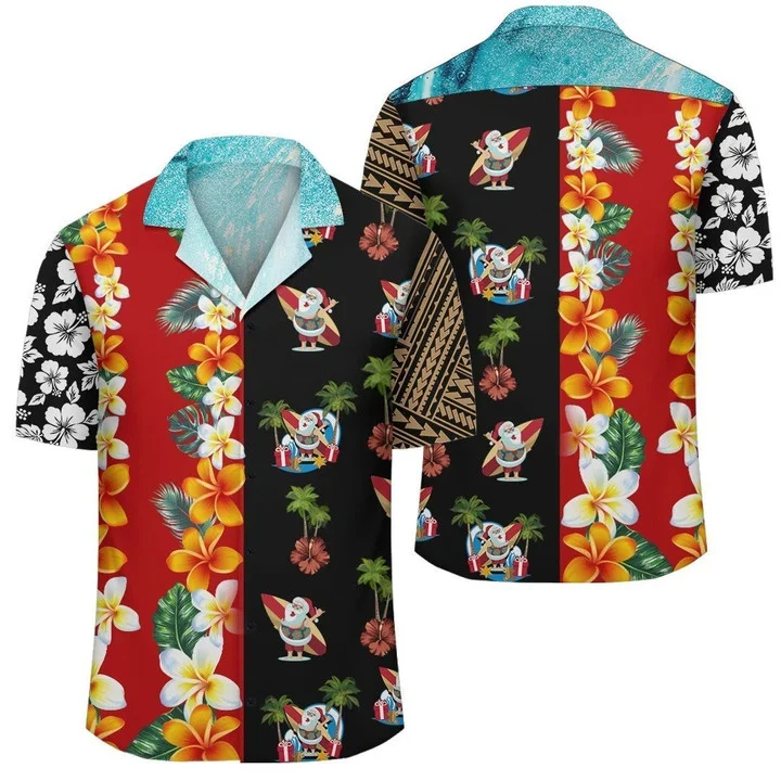 Hawaii Mele Kalikimaka Christmas Tropical Flower Hawaiian Shirt HO1793