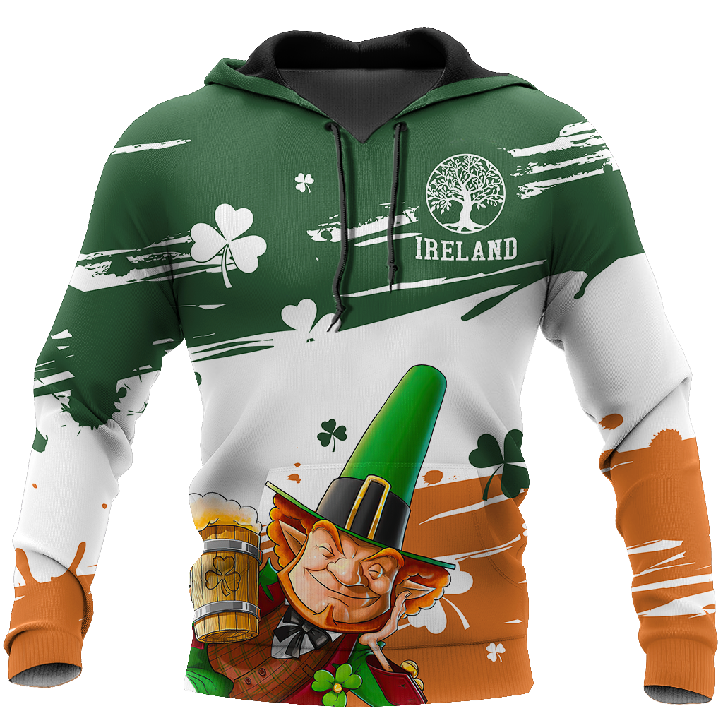 Ireland Tree Of Life Shamrock 3D Shirt, St Patrick's Day Shirt, Irish Shirt, Lucky Shirt, Drinking Shirts, Let's Day Drink PO0288