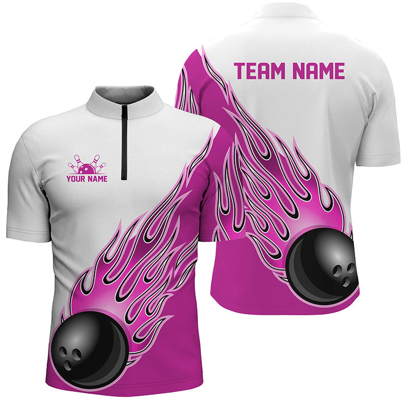 Custom Flame Bowling Jersey For Team BO0237