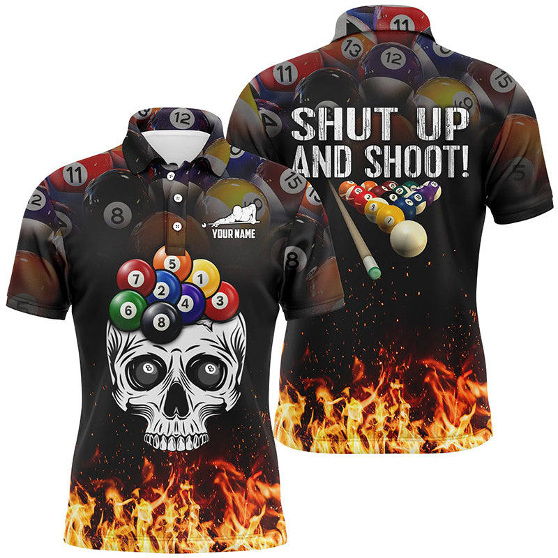 Lasfour Shut Up And Shoot Billiard Personalized Name Unisex Shirt BIA0517