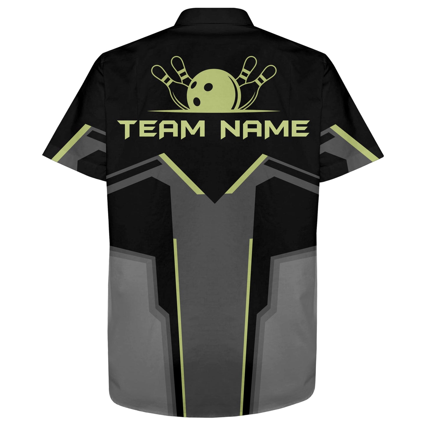 Custom Team Name Hawaiian Bowling Shirt for Men Women Bowlers, Bowling Jersey Short Sleeve 3D Print HO2786