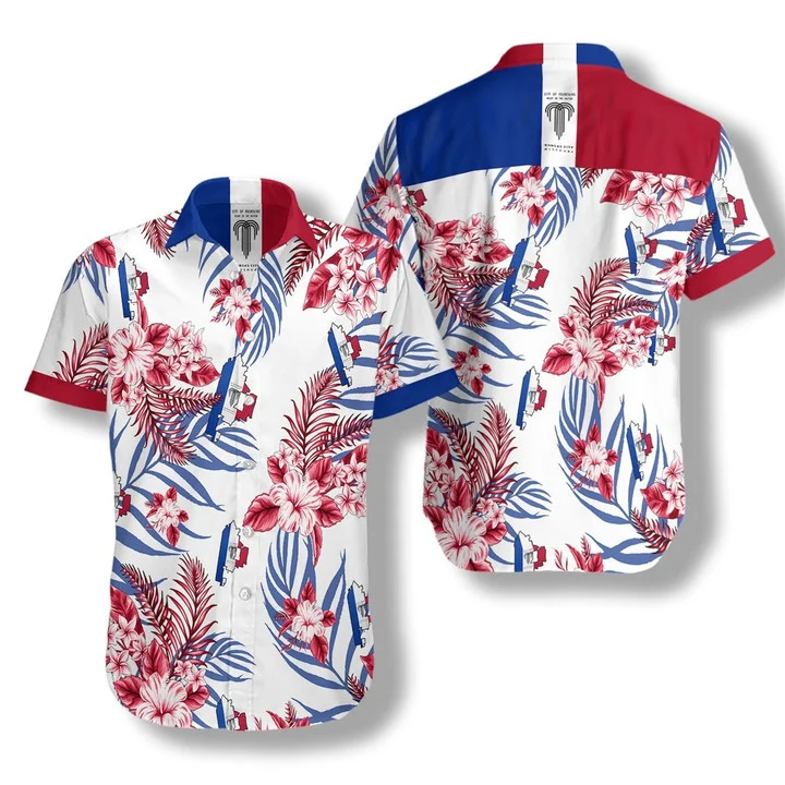 Kansas City Proud With White Skin Pattern Hawaiian Shirt HO1178