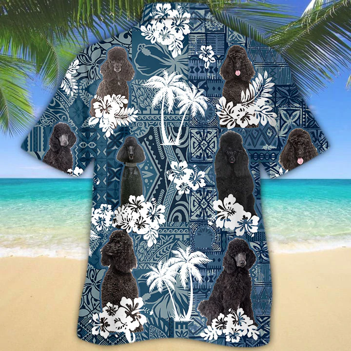 Black Poodle Hawaiian Shirt for Men and women HO0177