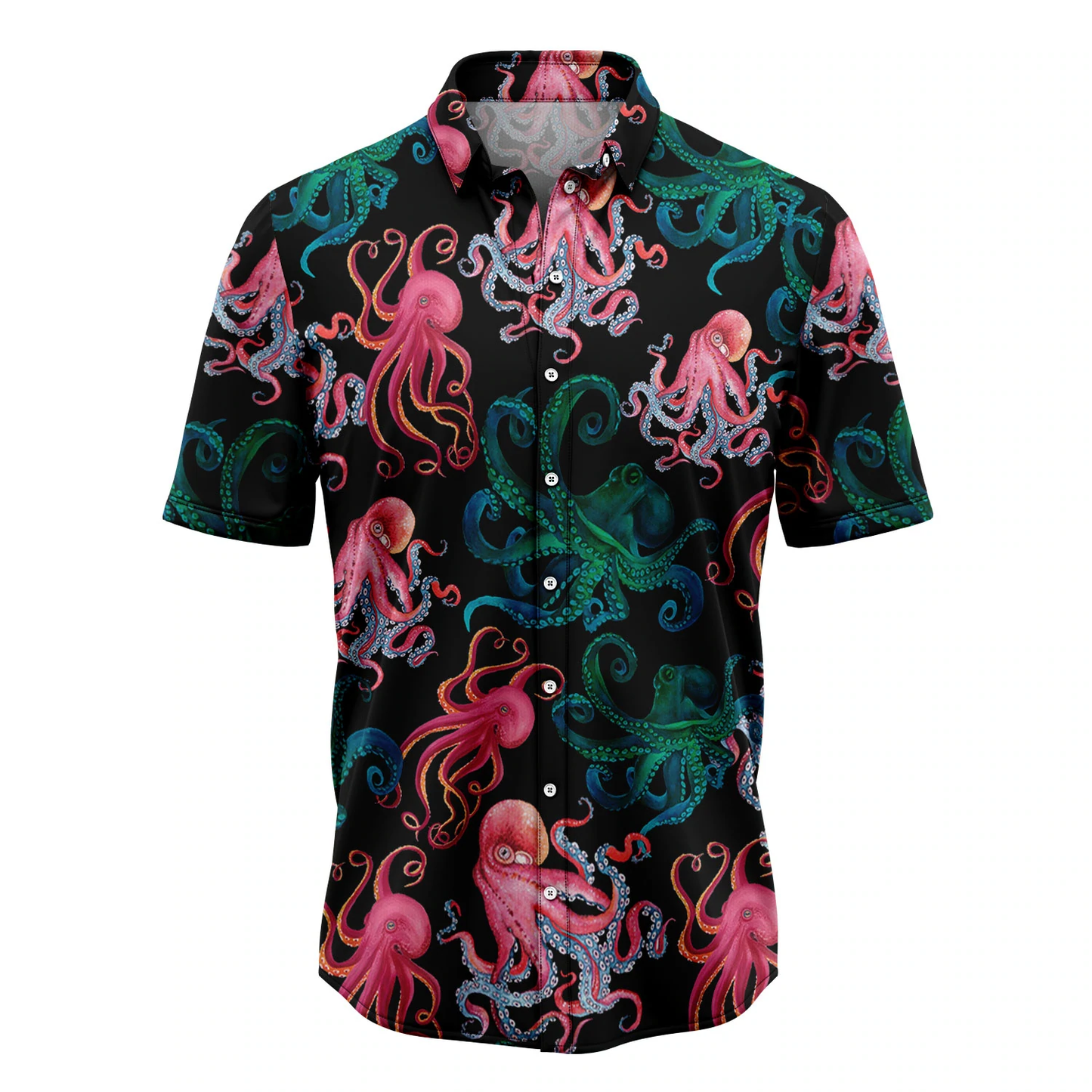 Octopus Party Hawaiian Shirt, Summer gift, Hawaiian Shirts for Men, Aloha Beach Shirt HO1043