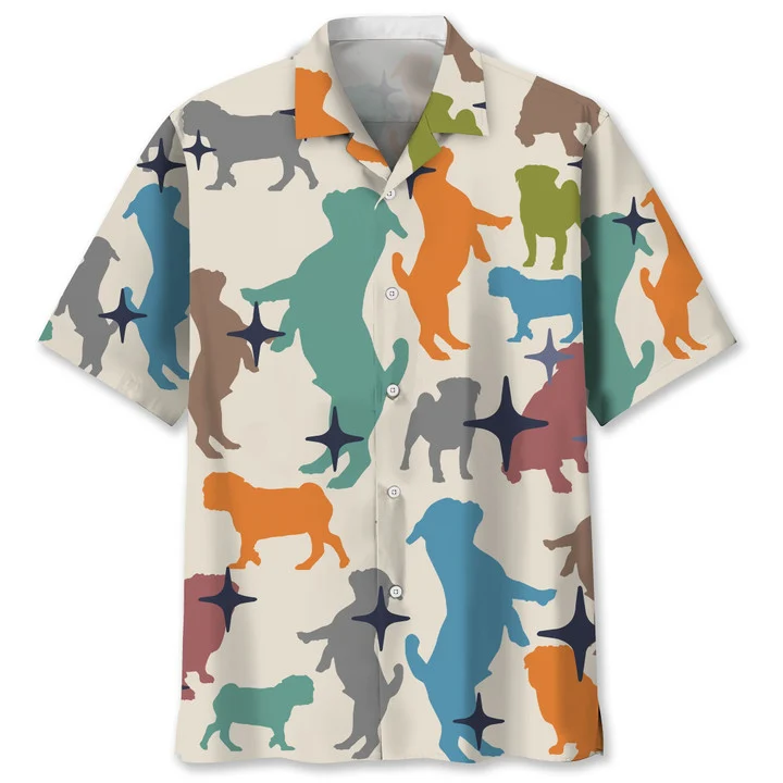 Pugs Hawaiian Shirt, Hawaiian shirt for men, Summer gift for Dog lovers HO1463