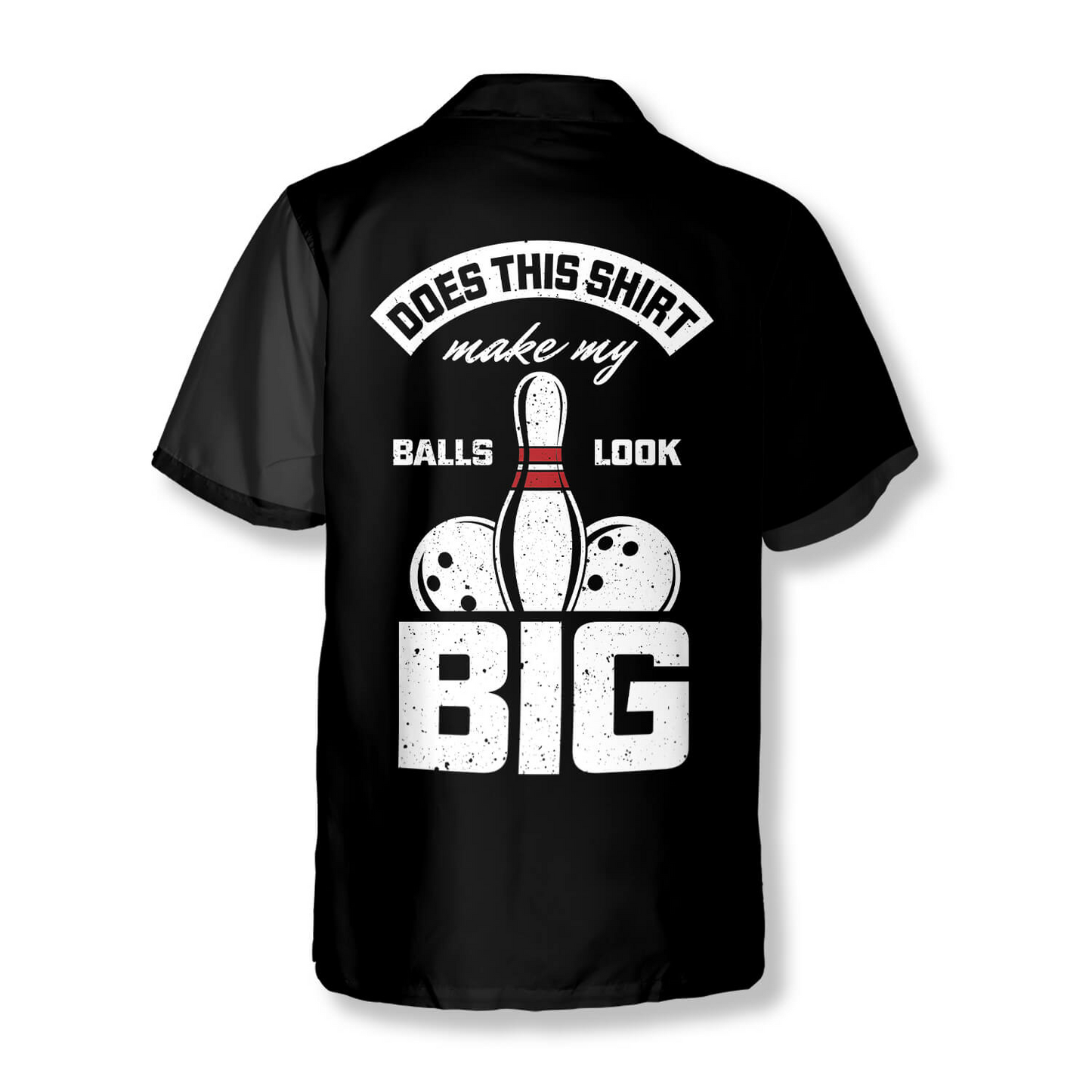 Skull Argyle Pattern Funny Quote Custom Bowling Hawaiian Shirt, Black Bowling Skull Shirt HO4078