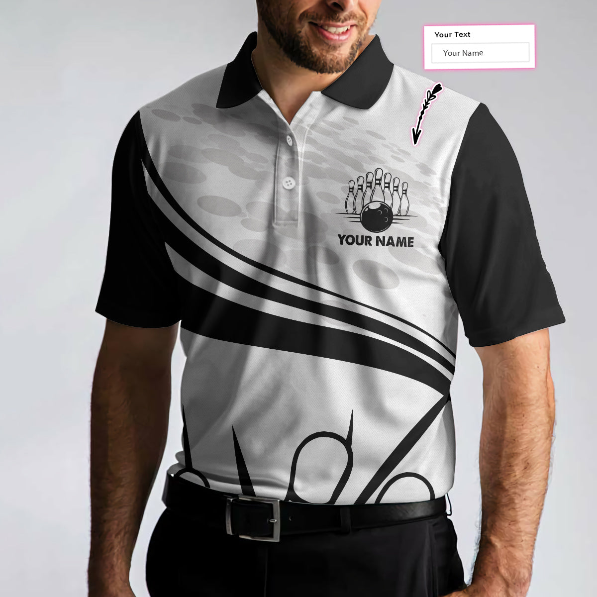 Custom Bowling Polo Shirts For Team BO0197