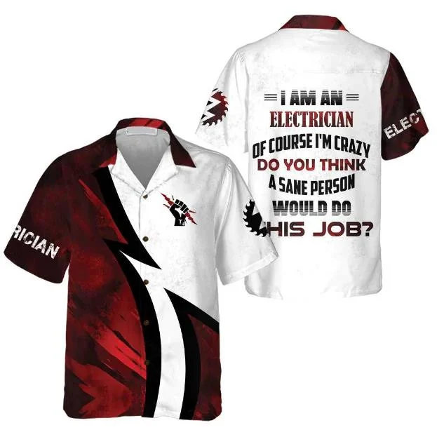 Proud To Be An Electrician Halloween Gift Ideas Hawaiian Shirt HO0759