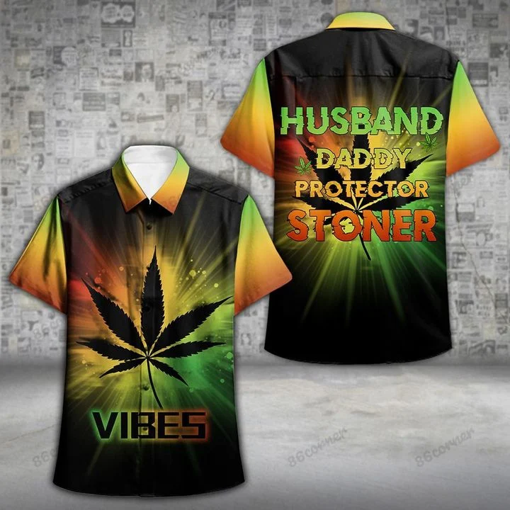 Stoner Vibe Hawaii Shirt, Summer aloha shirt, Gift for summer HO0787