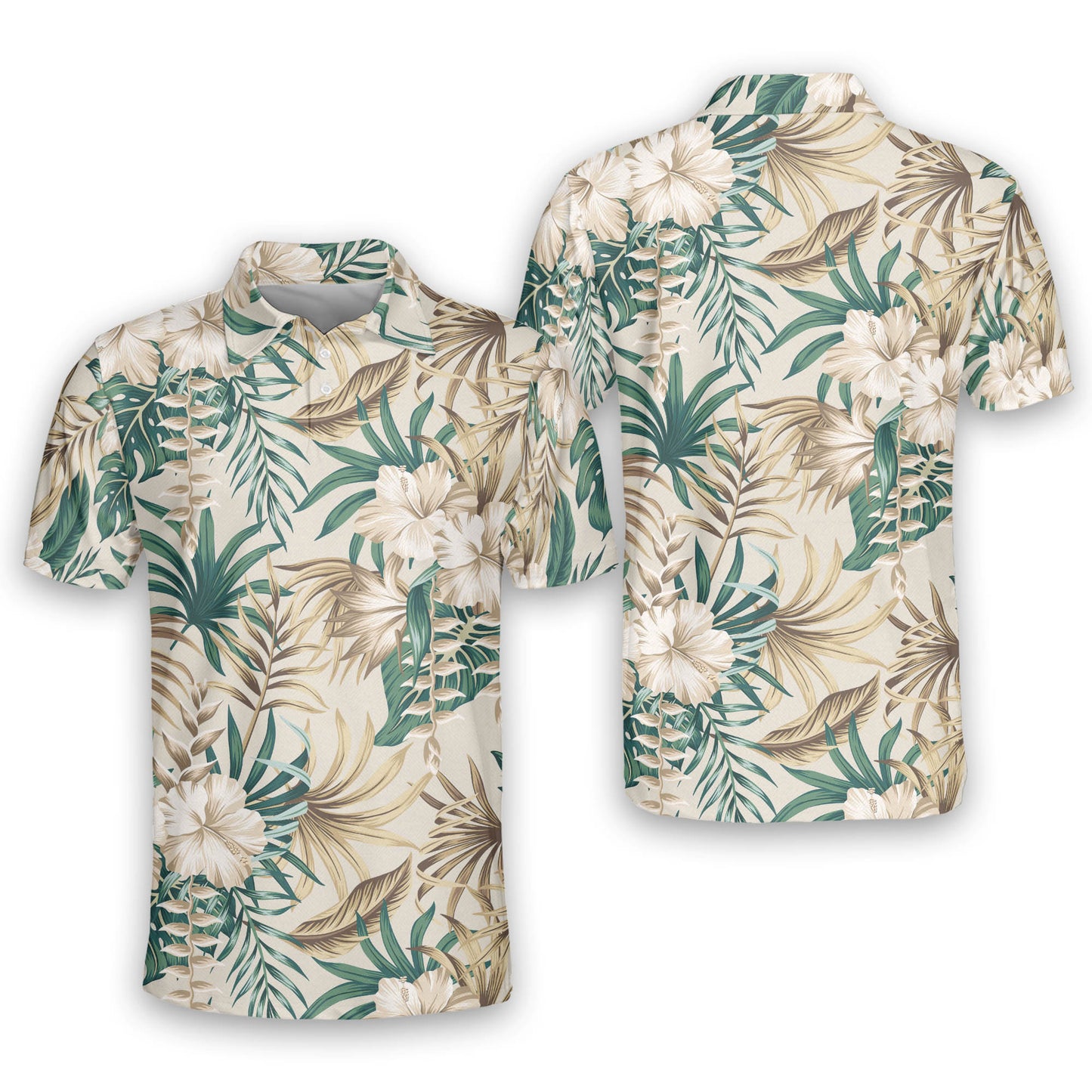 Floral Tropical Sports Golf Polo Shirt GM0160