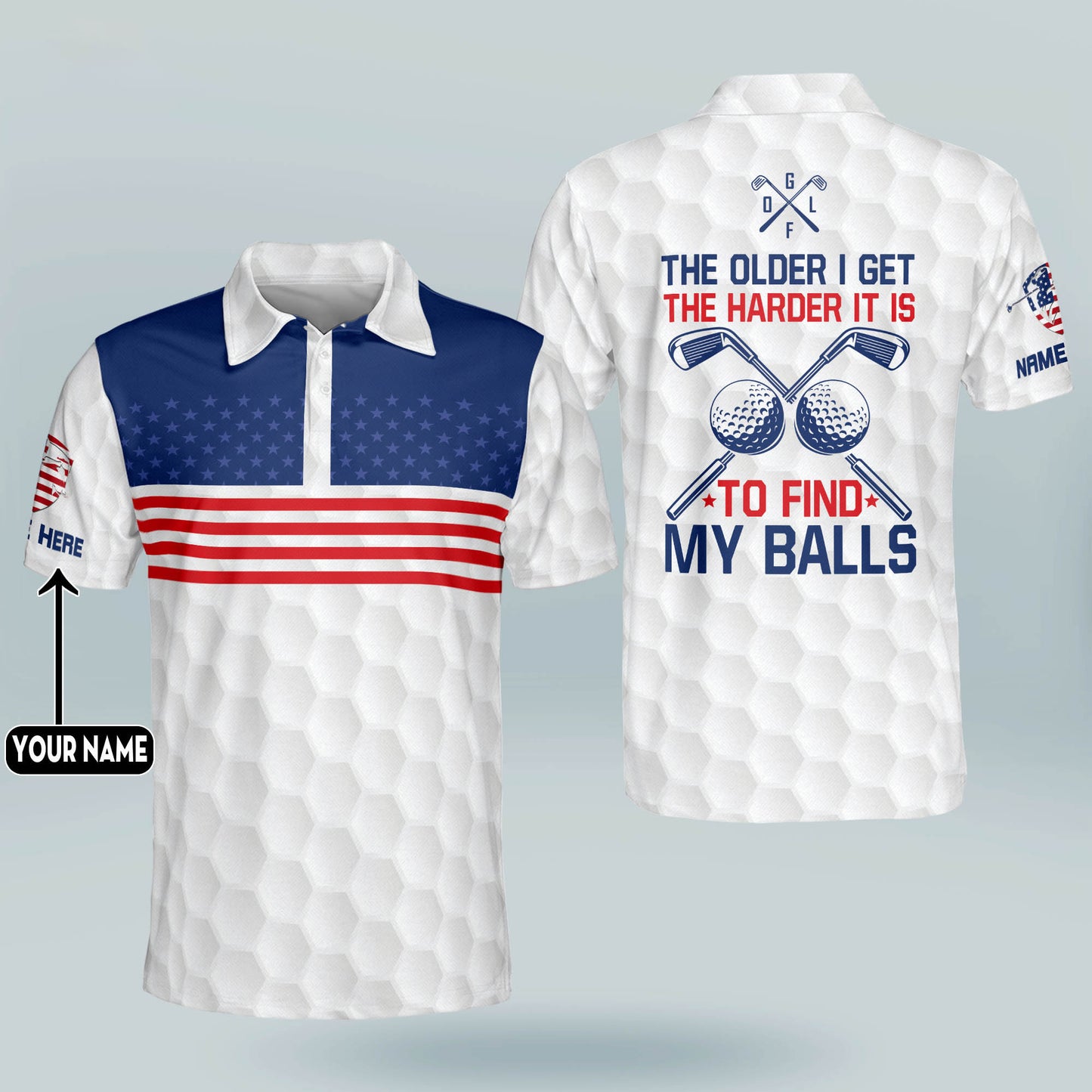 The Older I Get The Harder It is to Find My Balls Golf Polo Shirt GM0294
