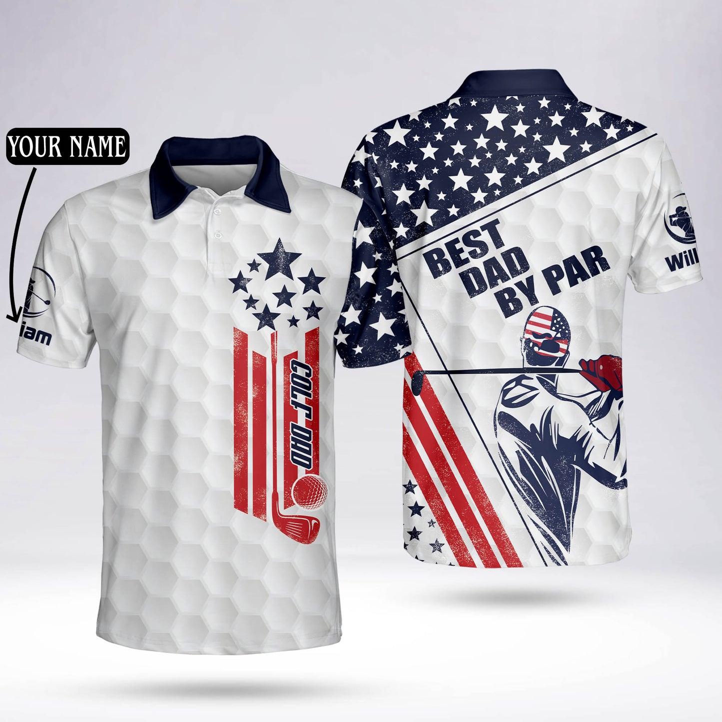 Best Dad By Par Golf Polo Shirt GM0050
