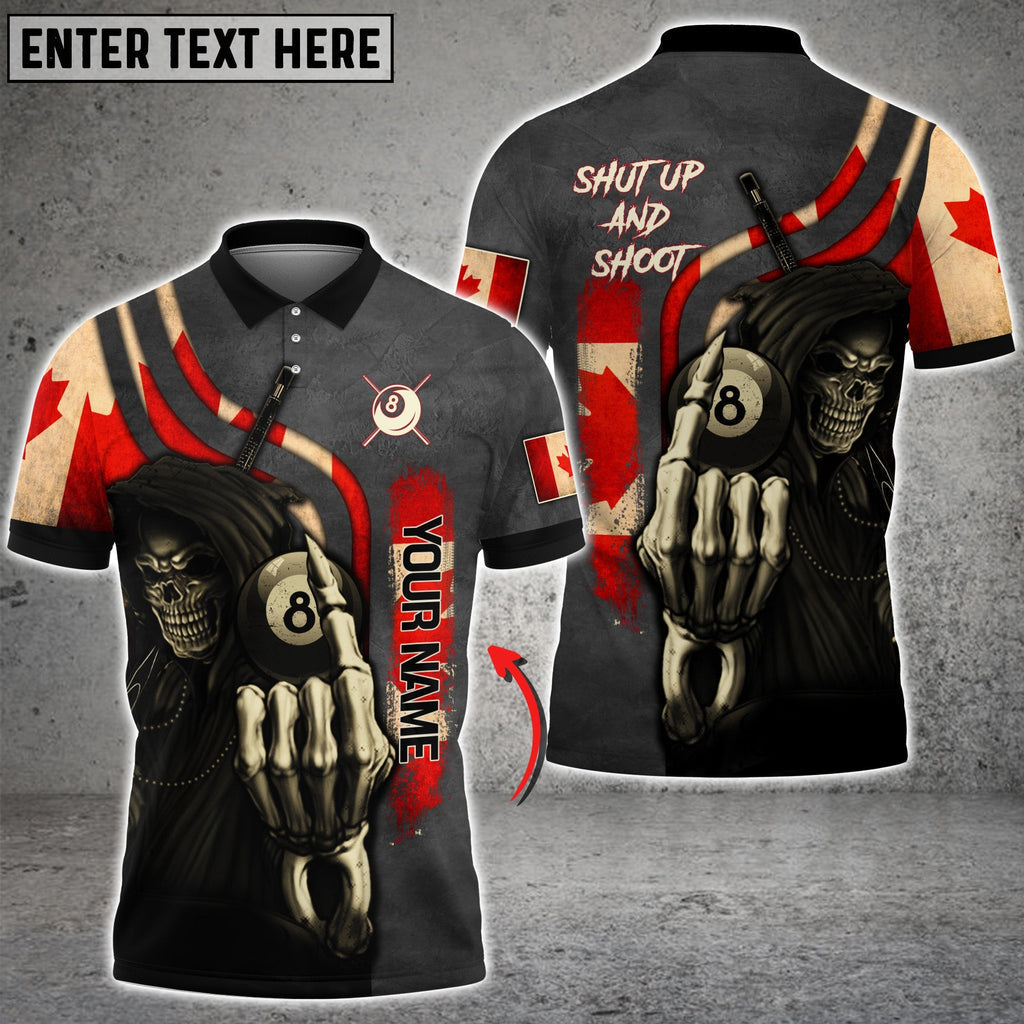 Lasfour 8 Balls Shut Up And Shoot Billiard Customized 3D Shirt BIA0045