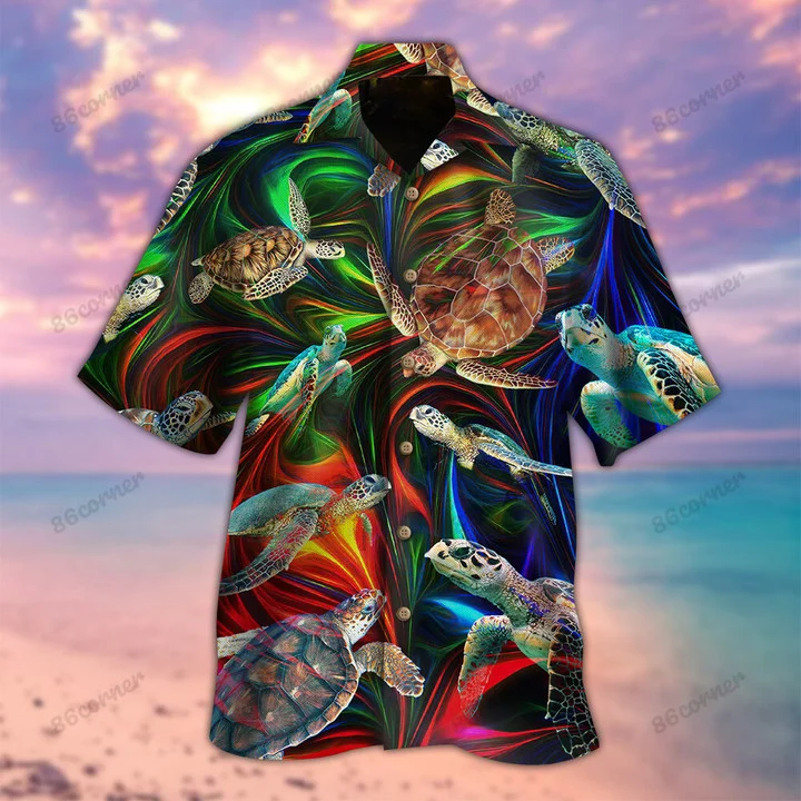 Turtle Hawaii Shirt, Summer aloha shirt, Gift for summer HO0780