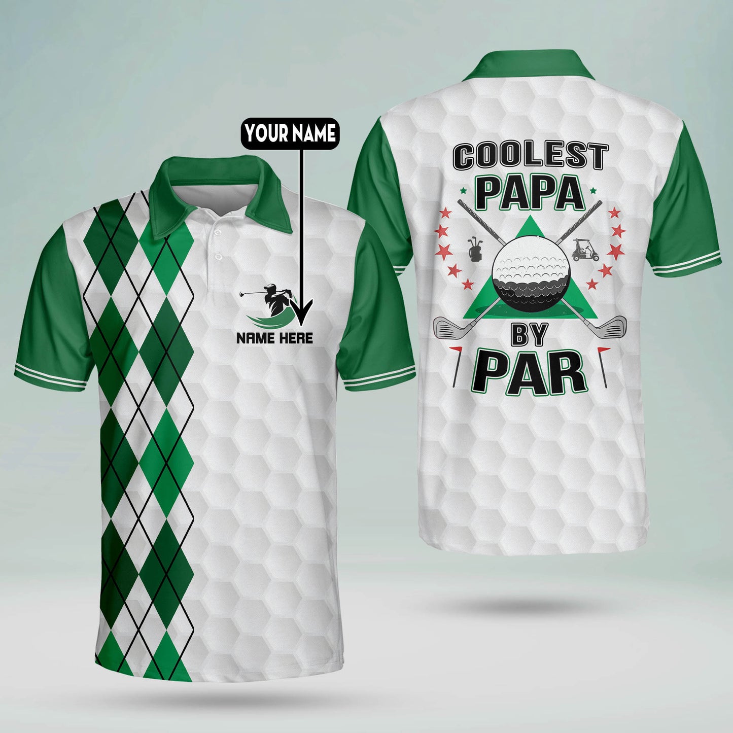 Coolest Papa by Par Golf Polo Shirt GM0283