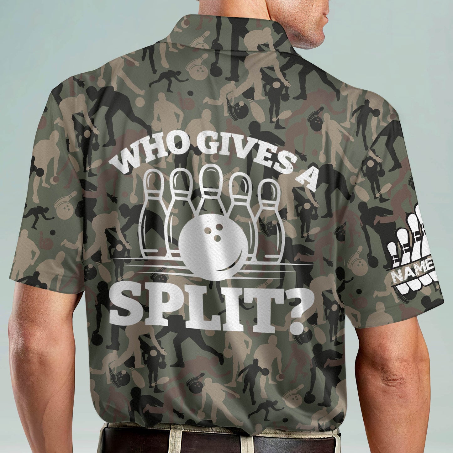 Who Gives A Split Bowling Shirts Camo BM0014