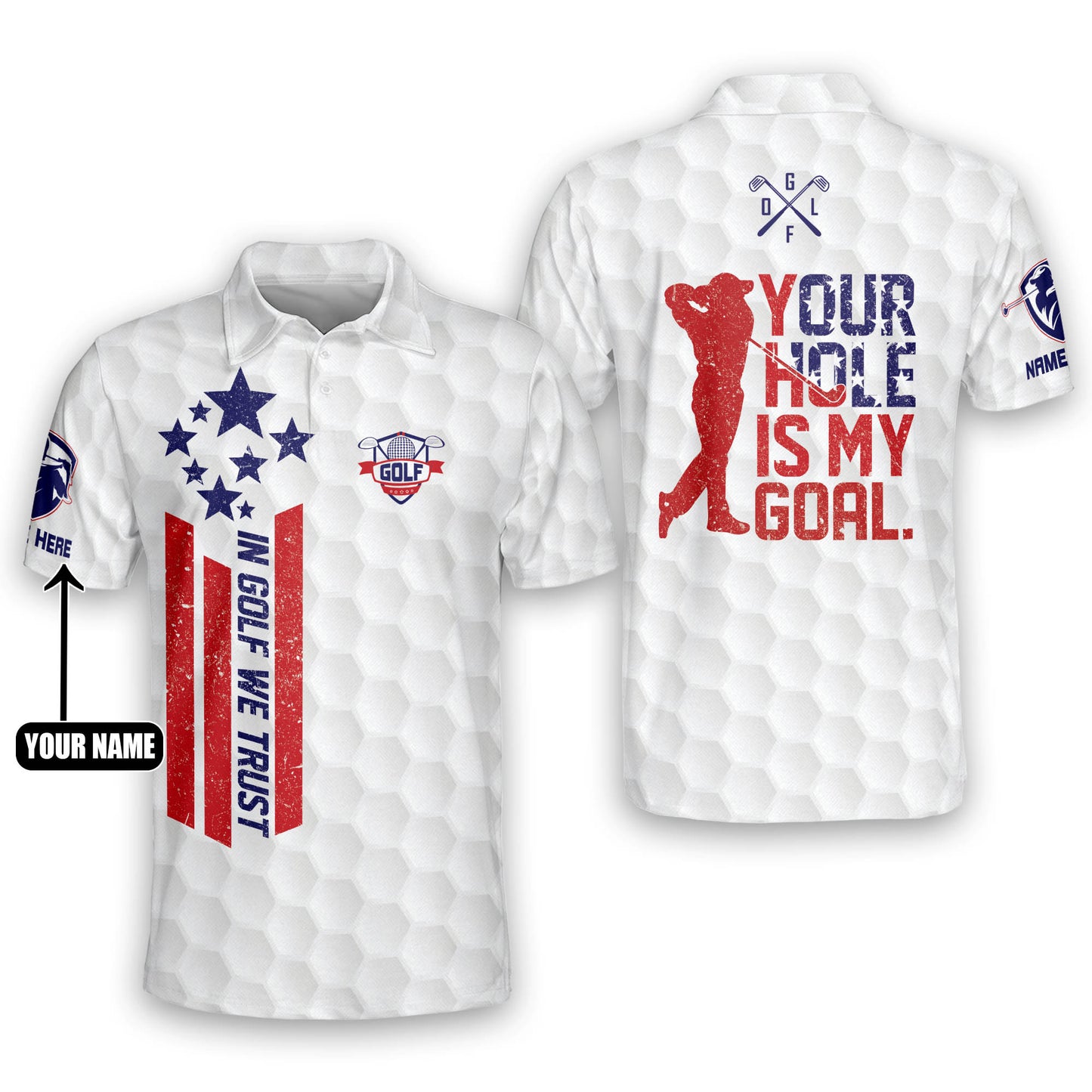 Your Hole Is My Goal Golf Polo Shirt GM0175