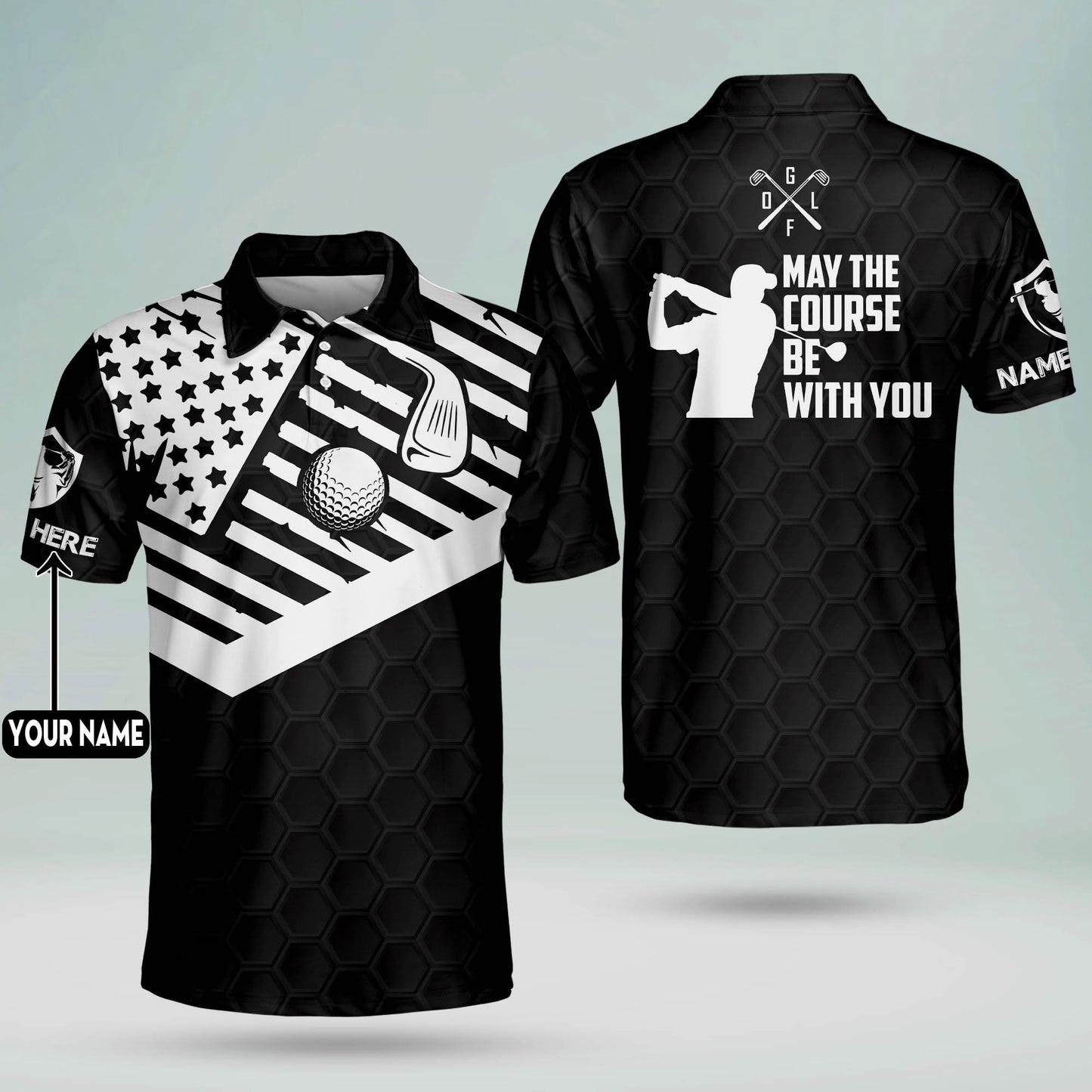 May The Course Be With You Golf Polo Shirt GM0131