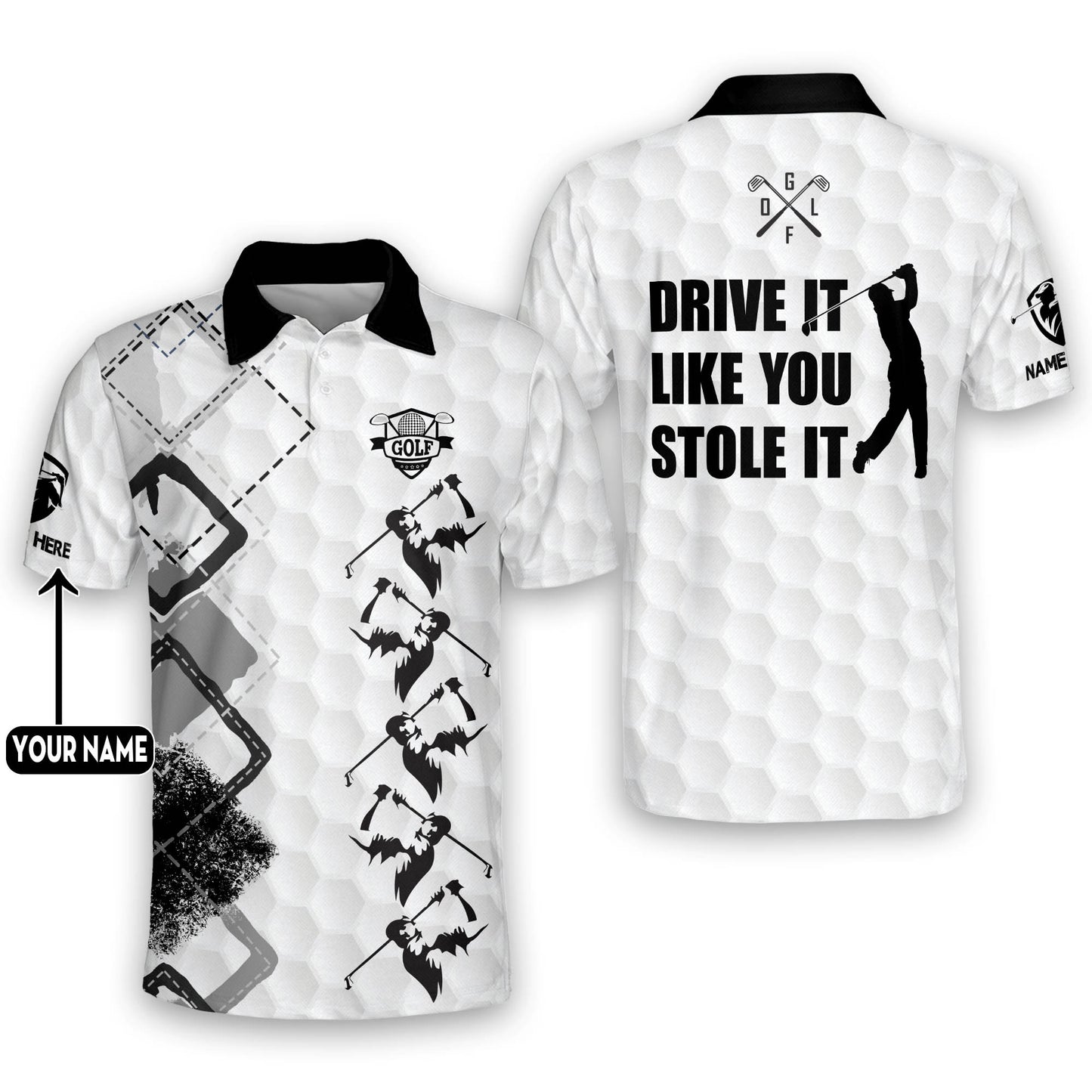 Drive It Like You Stole It Golf Polo Shirt GM0136