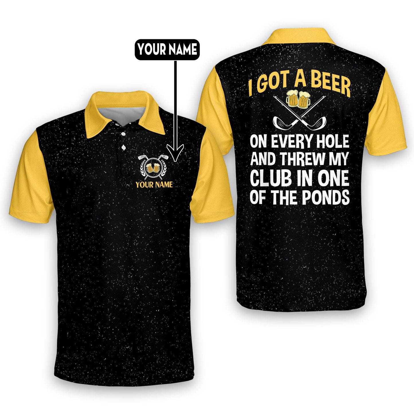 I Got A Beer On Every Hole And Threw My Club In One Of The Ponds Golf Polo Shirt GM0147