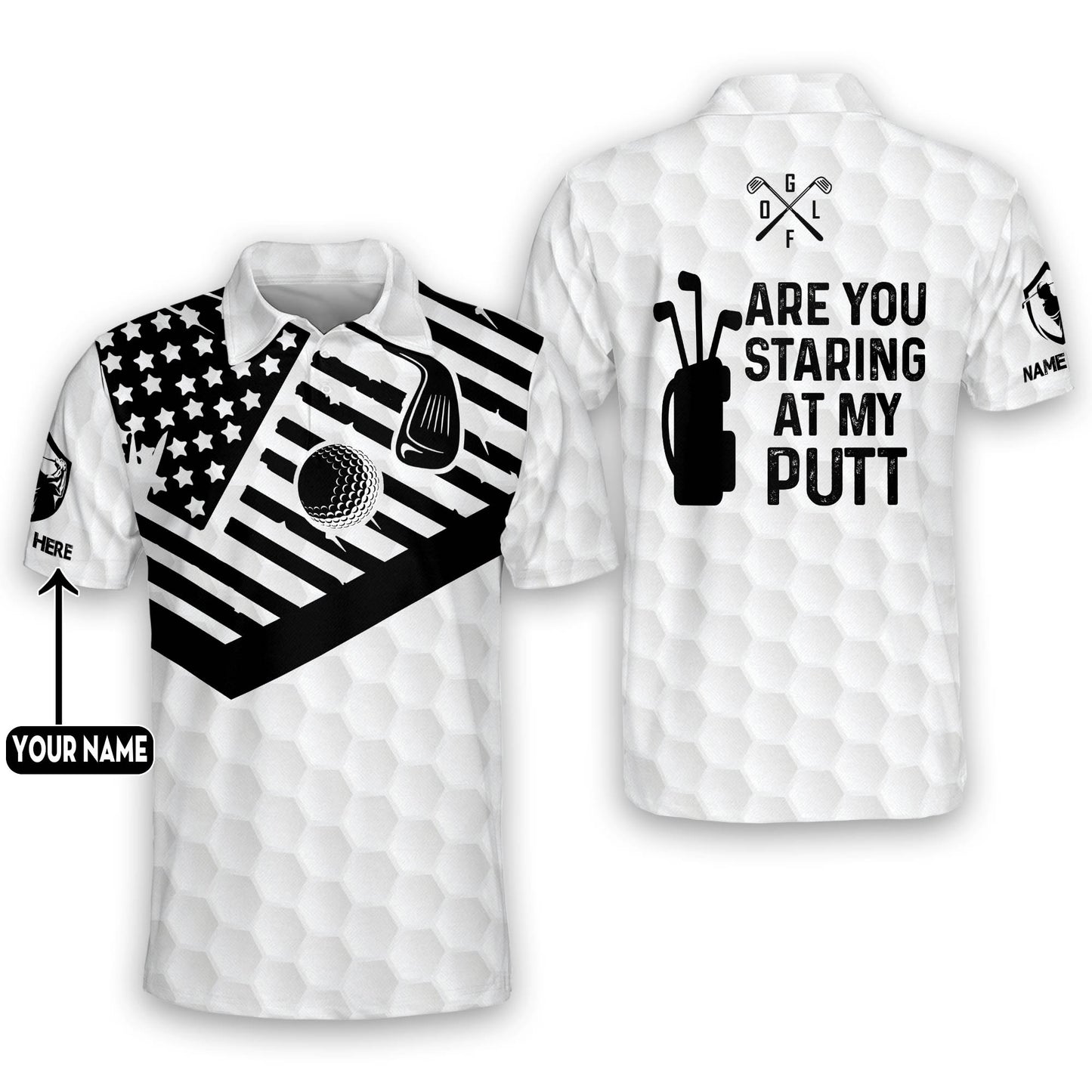 Are You Staring At My Putt Golf Polo Shirt GM0153
