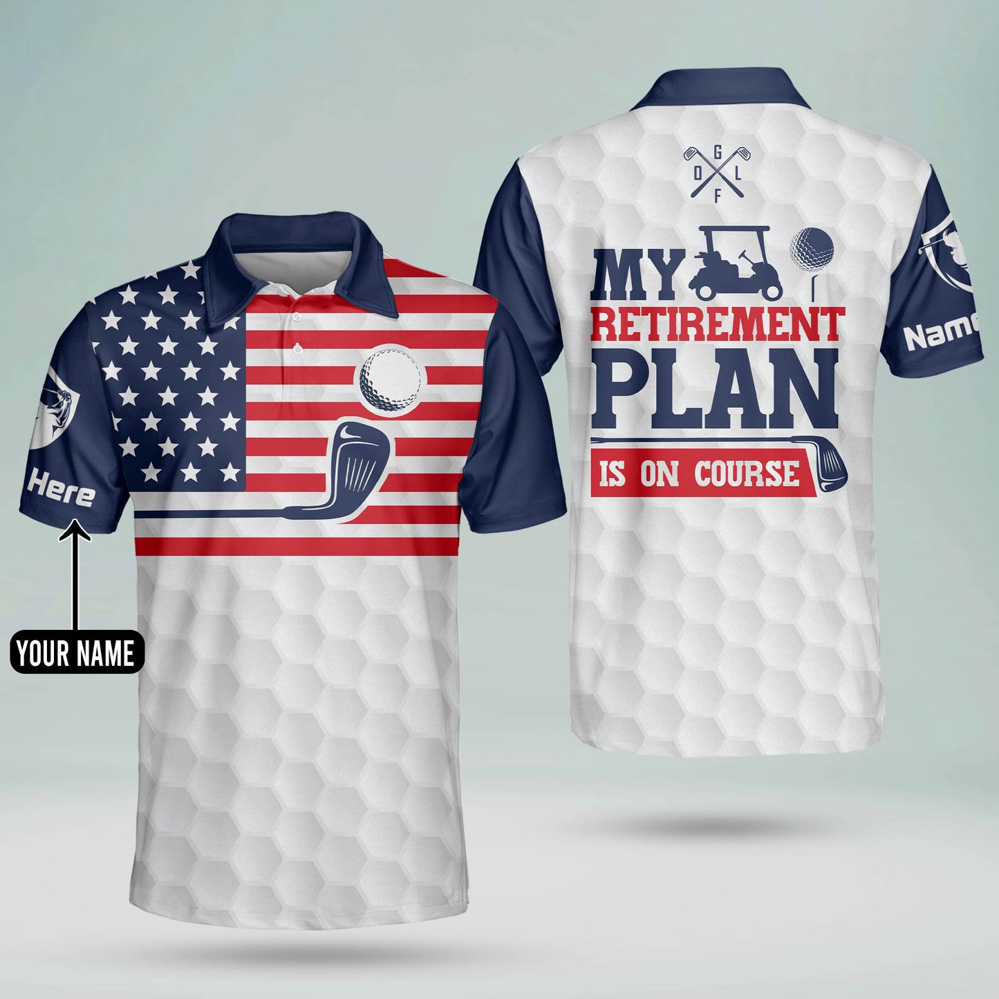 My Retirement Plan is On Course Golf Polo Shirt GM0282