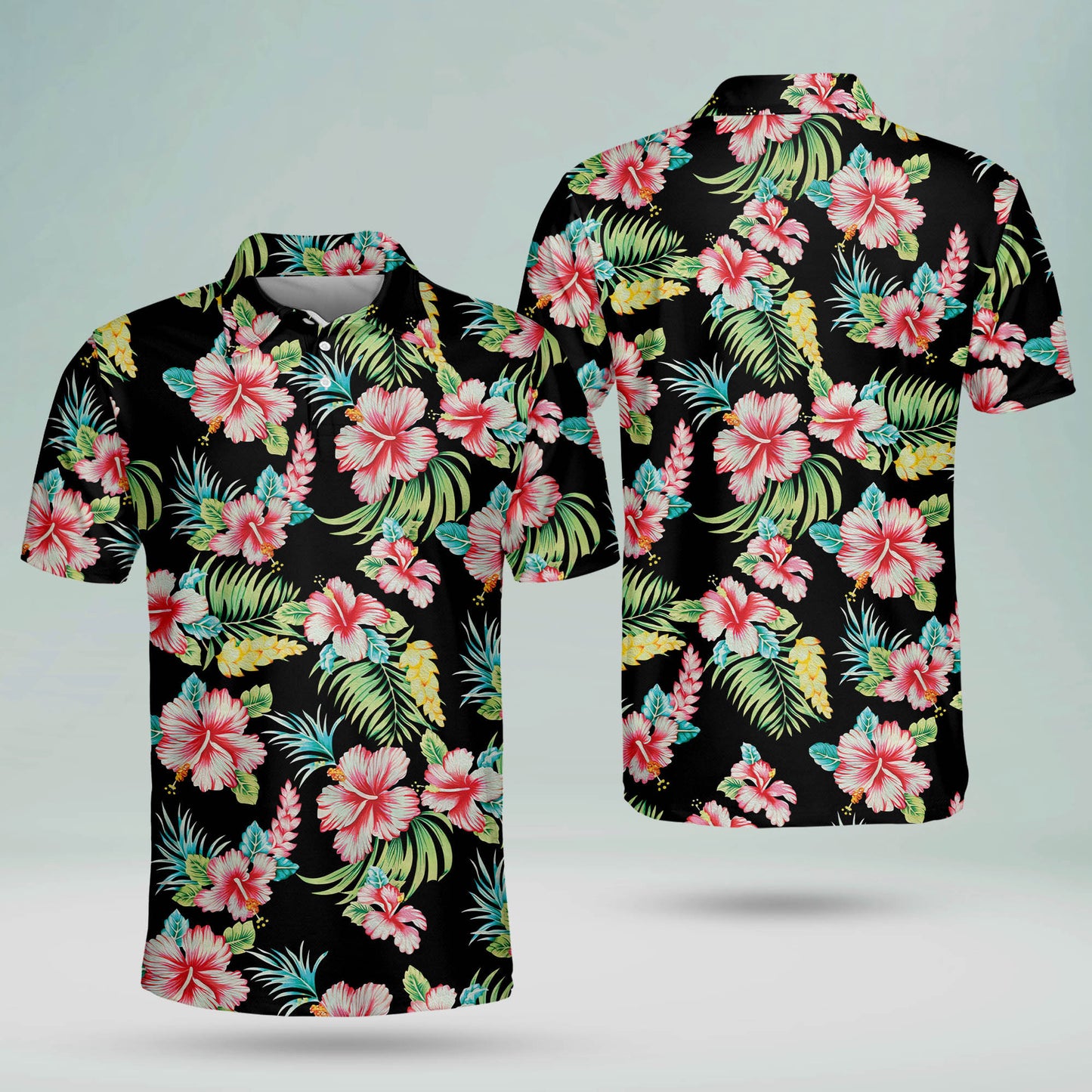 Floral Tropical Tropical Floral Golf Polo Shirt GM0244