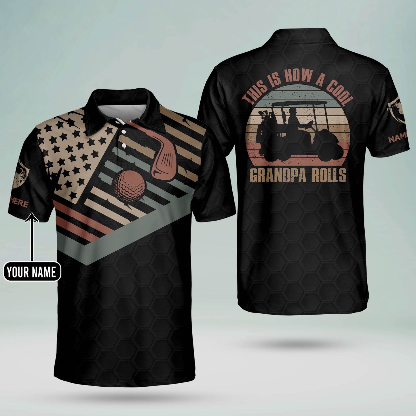 This is How A Cool Grandpa Rolls Golf Polo Shirt GM0286