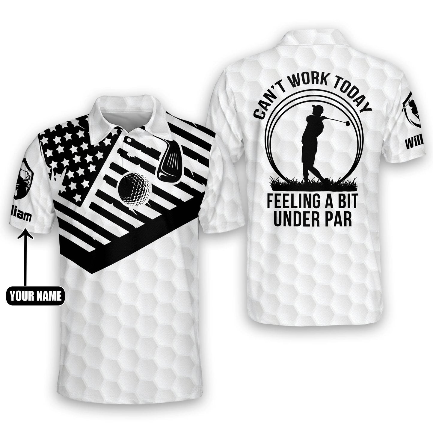 Can't Work Today Feeling A Bit Under Par Golf Polo Shirt GM0066