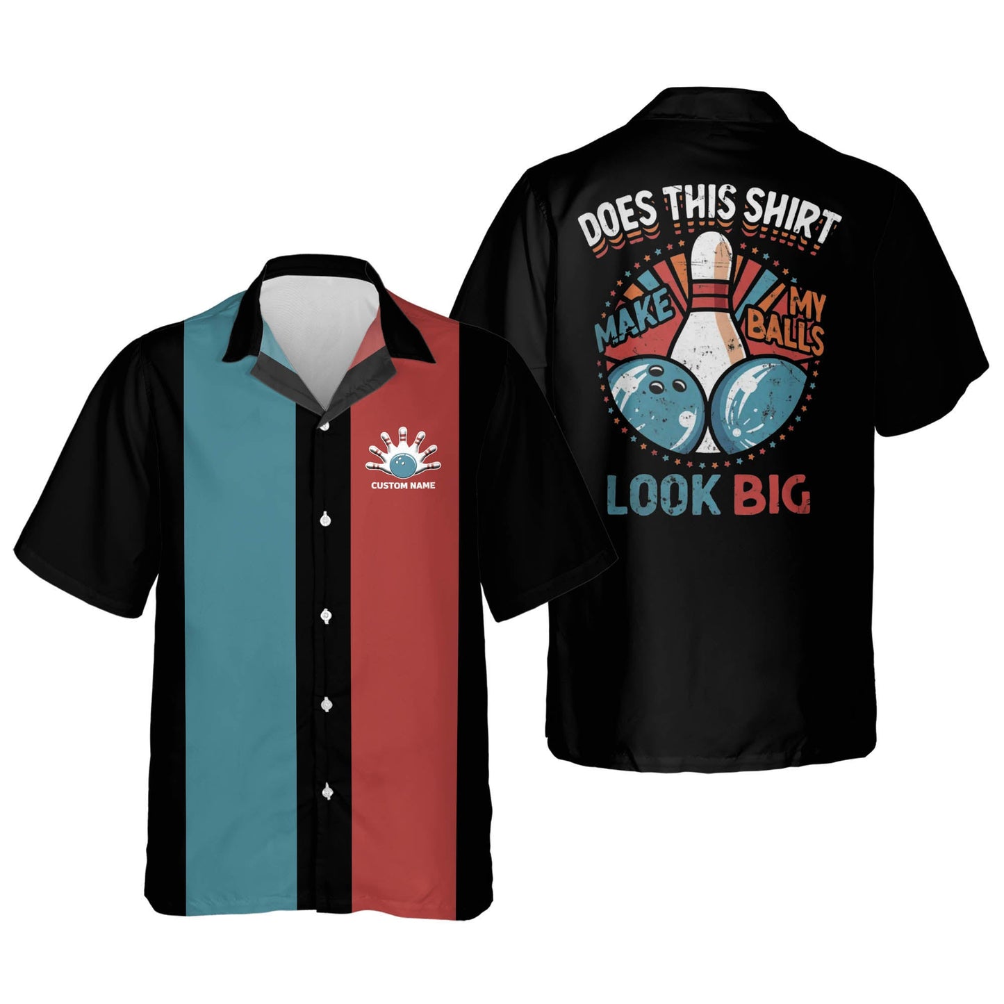 Personalized bowling Hawaiian shirt for men, Does This Shirt Make My Balls Look Big Vintage Hawaiian Shirt HO2773