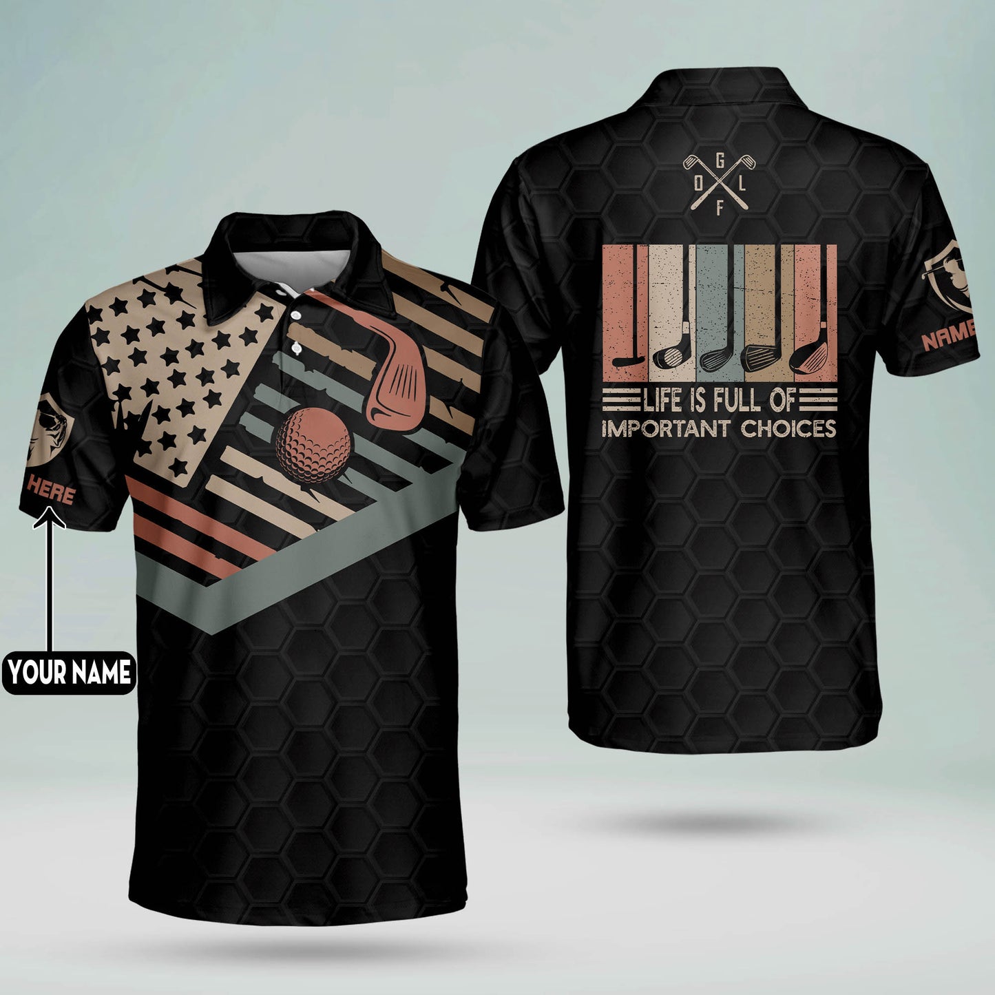 Life Is Full Of Important Choices Golf Polo Shirt GM0230