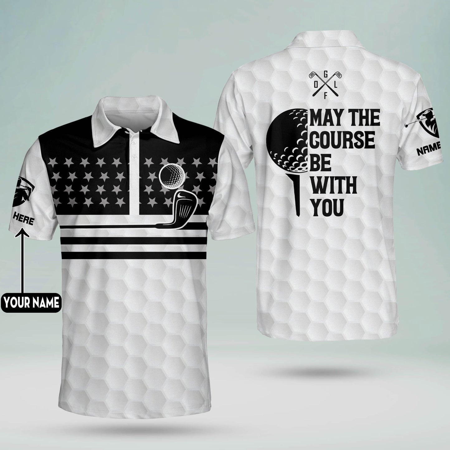 May The Course Be with You Golf Polo Shirt GM0241