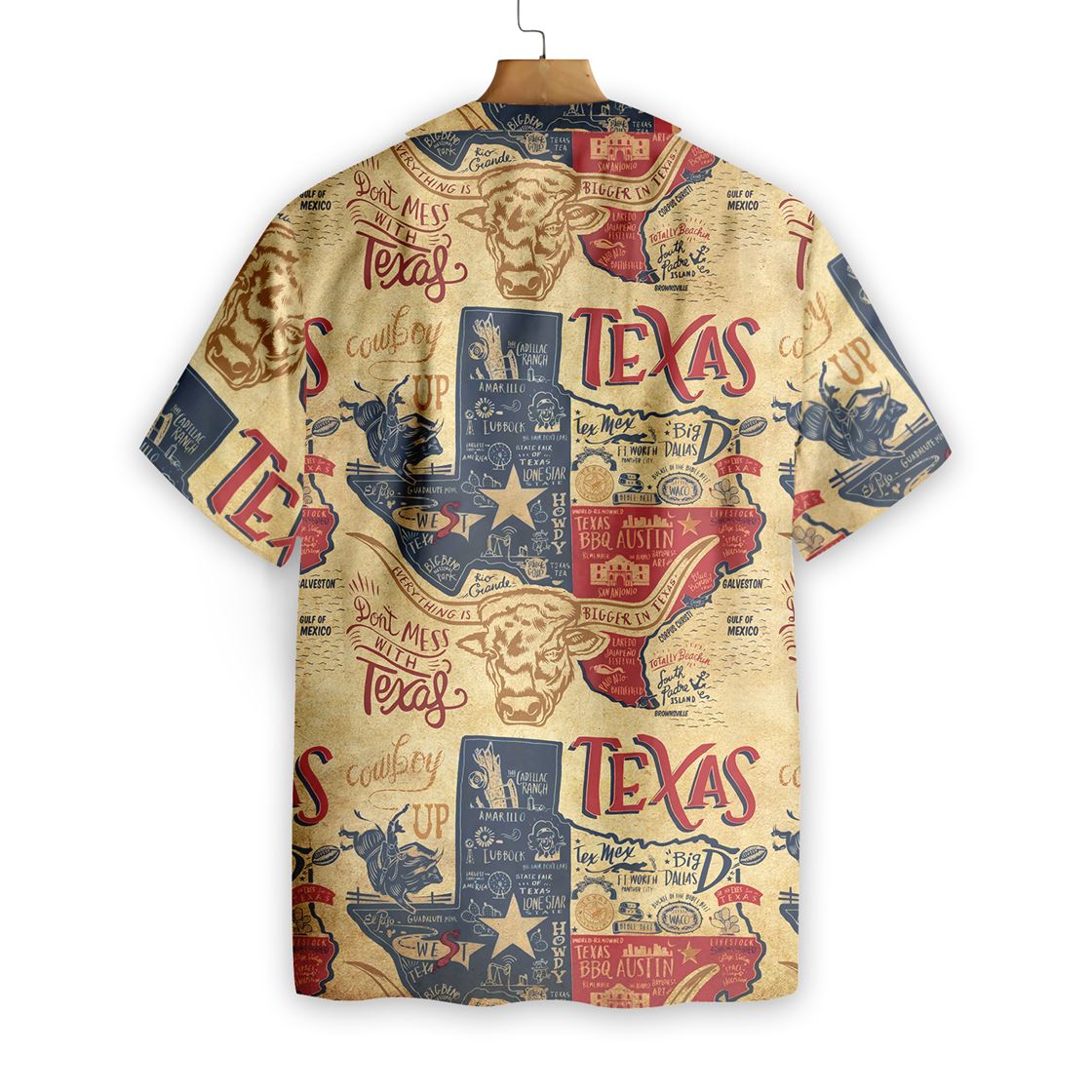 Texas Hawaiian Shirt Don’t Mess With Texas Longhorns, Hawaiian shirts for men, Women HO2465