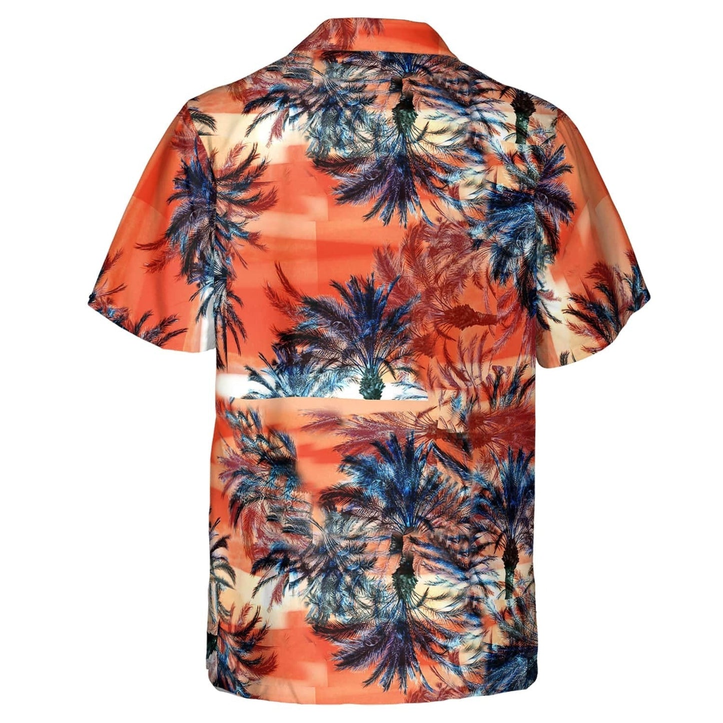 Hawaiian Camp Collar Short Sleeve Button-Down Shirt Tropical Land HO4978