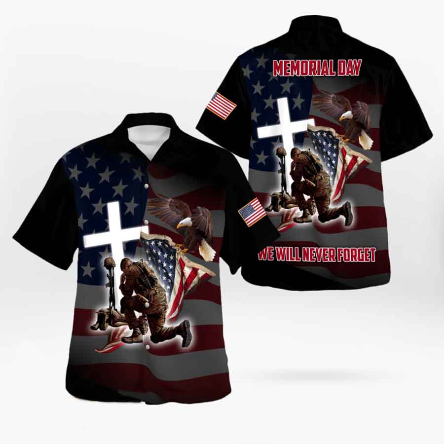 US Veteran Memorial Day hawaiian shirt, Veteran hawaii shirt, We Will Never Forget HO2231