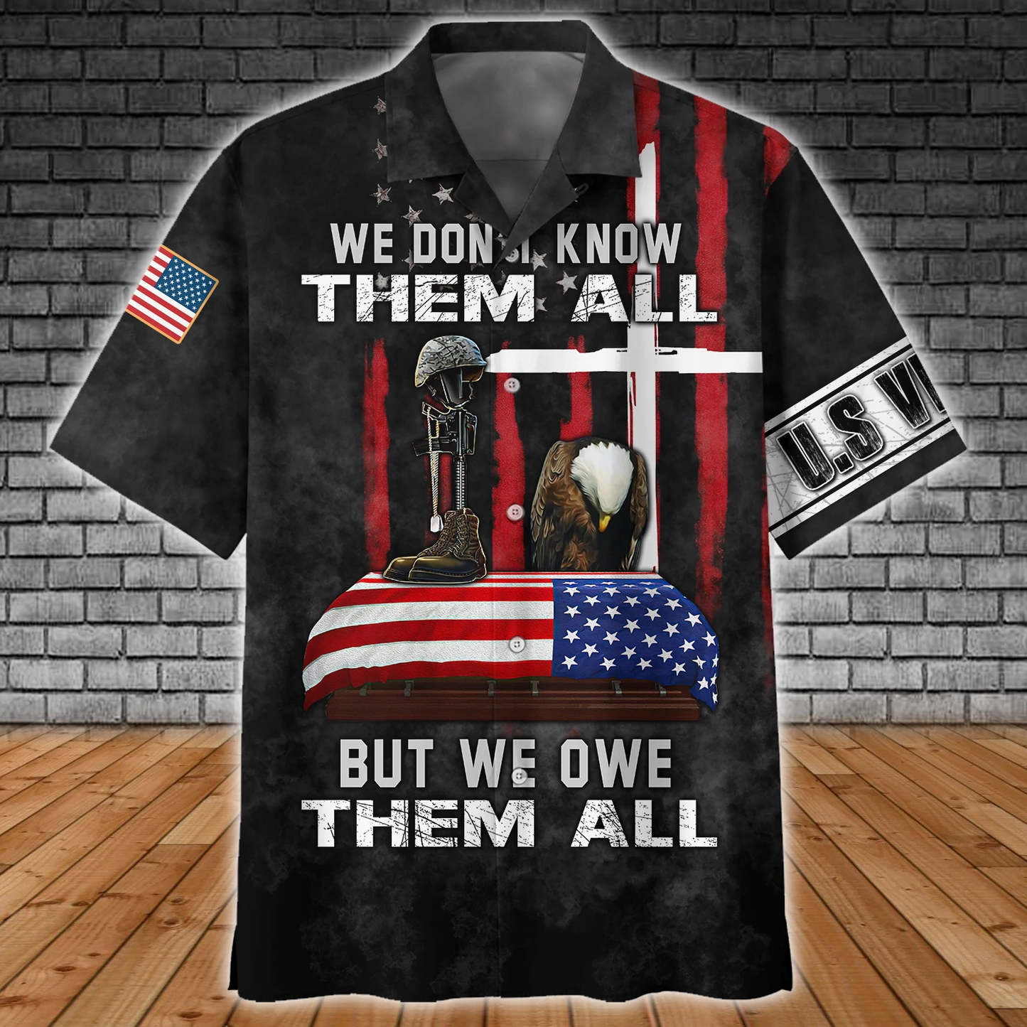 Veteran 3D Hawaiian Shirt for Men, Gift For veteran HO2371