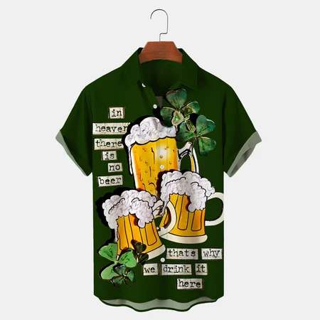 Irish Leprechaun Patrick's day shirt for Men and women PO0135
