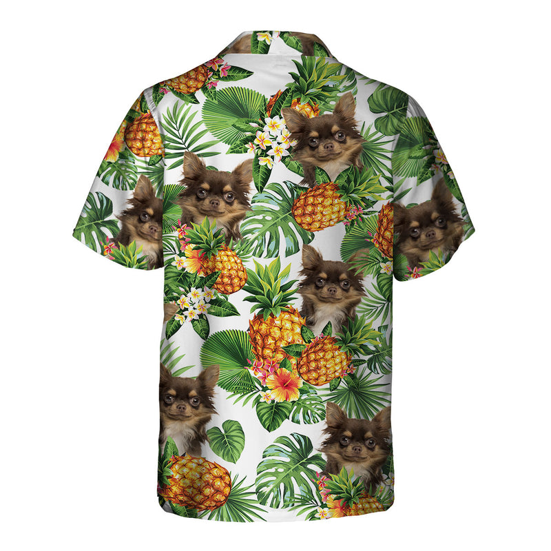 Chihuahua Tropical Pattern Hawaiian Shirt, Dog lover Hawaiian Shirt, summer gift for men and women HO2895
