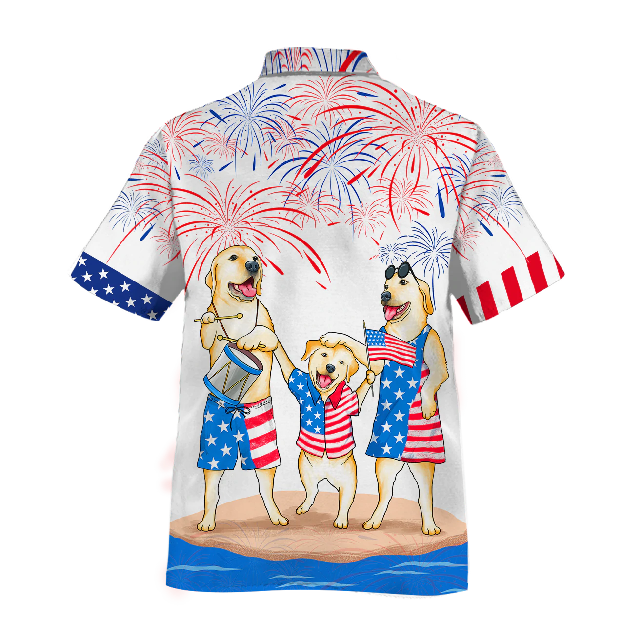 Pig Hawaiian Shirt All Over Printed For 4Th Of July, Patriotic Hawaii Aloha Shirt Short Sleeve For Men And Woman HO4996