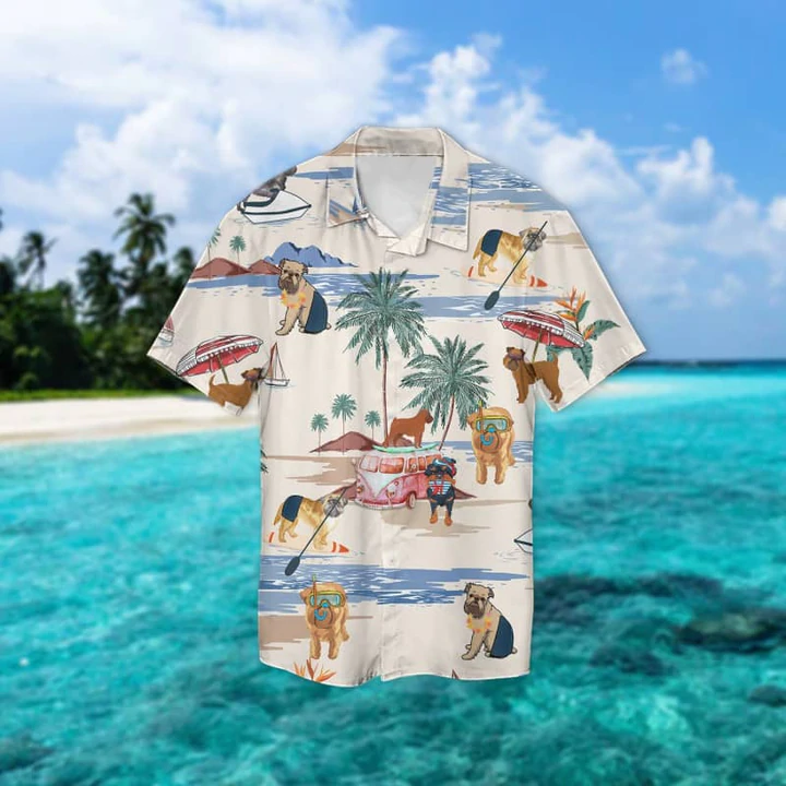 Brussels Griffon Summer Beach Hawaiian Shirt, Hawaiian Shirts for Men, Hawaiian Shirts for Men, Aloha Beach Shirt HO0165