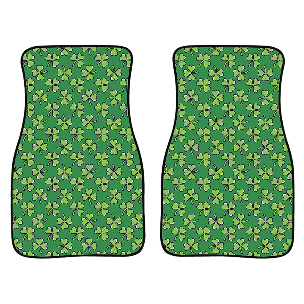 Cute Clover St. Patrick'S Day Print Front And Back Car Floor Mats, Front Car Mat PO0368