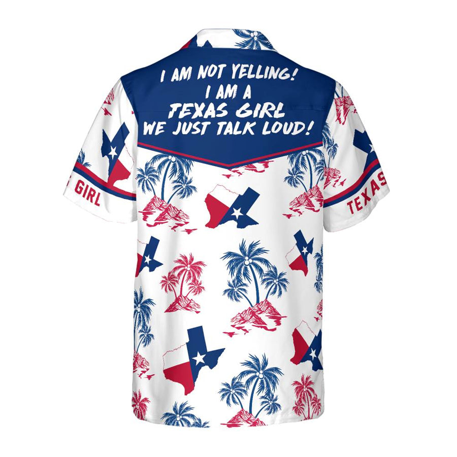 Texas Flag And Palm Tree Pattern Texas Girl Shirt, Patriotic Texas Hawaiian Shirt For Men And Women, Proud Texas Shirt HO3291