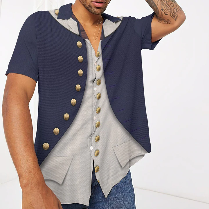 3D Midshipman 1806 Napoleonic Wars British Navy cosplay Hawaiian shirt, Hawaiian shirt for men, women HO1166