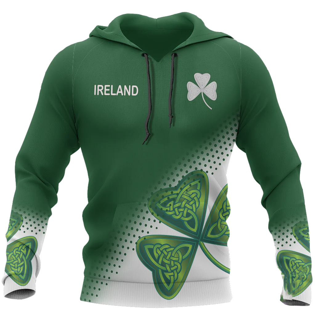 3D Shamrock Irish Ireland All Over Printed Shirt, Gift for Man Women, St Patrick's Day Shirt PO0242