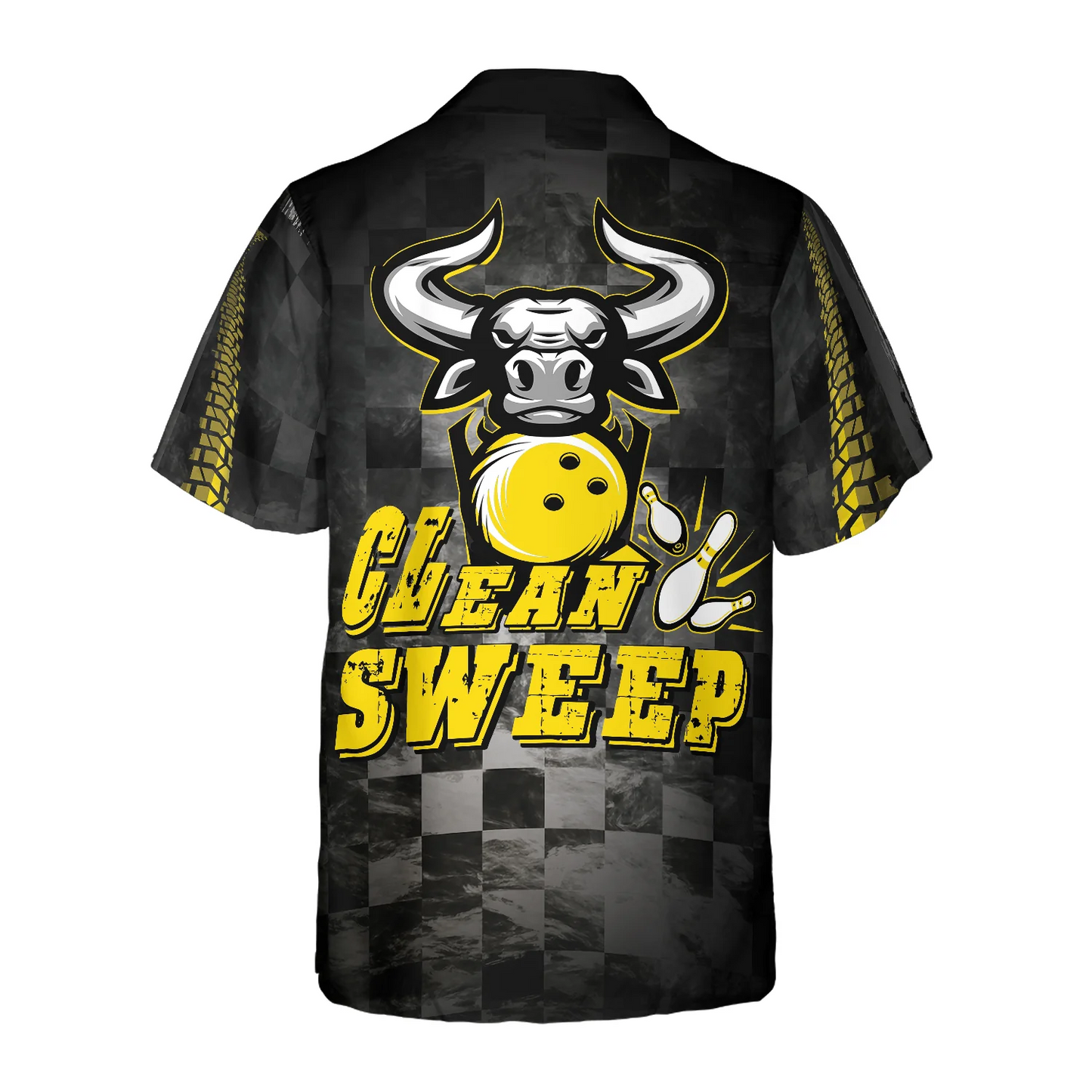 Clean Sweep Bowling Bull Aloha Hawaiian Shirt For Summer, Colorful Shirt For Men Women, Perfect Gift For Friend, Team, Family, Bowling Lovers HO4040