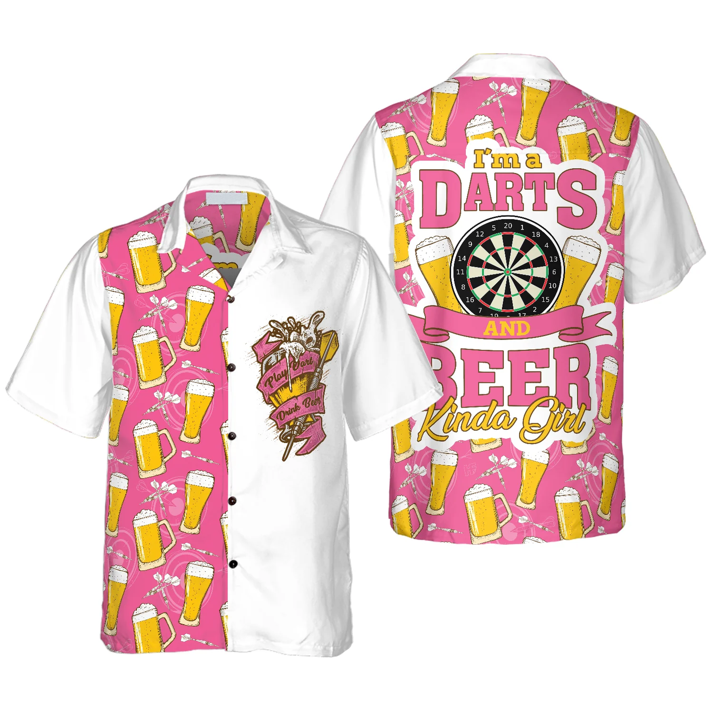 Darts And Beer That's Why I'm Here Aloha Hawaiian Shirt For Summer, Colorful Shirt For Men Women, Perfect Gift For Friend, Team, Darts Beer Lovers HO4163