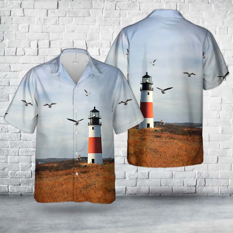 Sankaty Light Lighthouse, Nantucket, Massachusetts Hawaiian Shirt HO2815